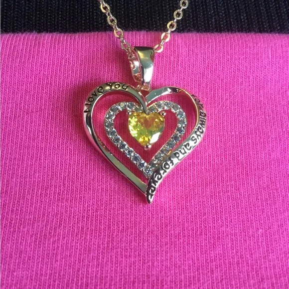 💖See New Listing💖 Redbee November Birthstone Heart Necklace New - Picture 4 of 16
